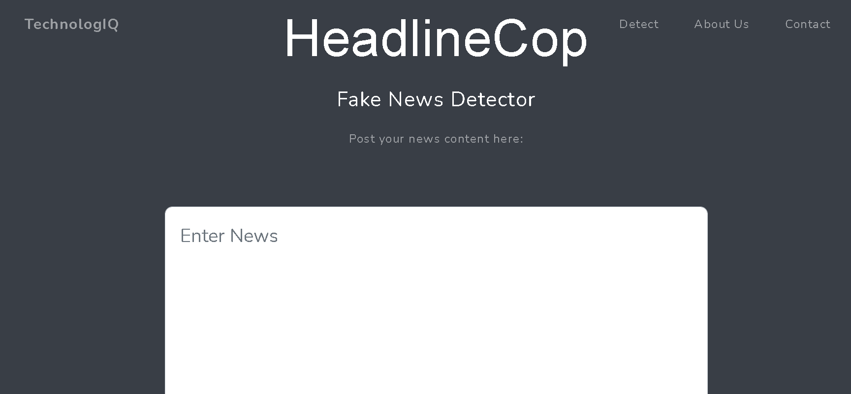 Fake News Detection